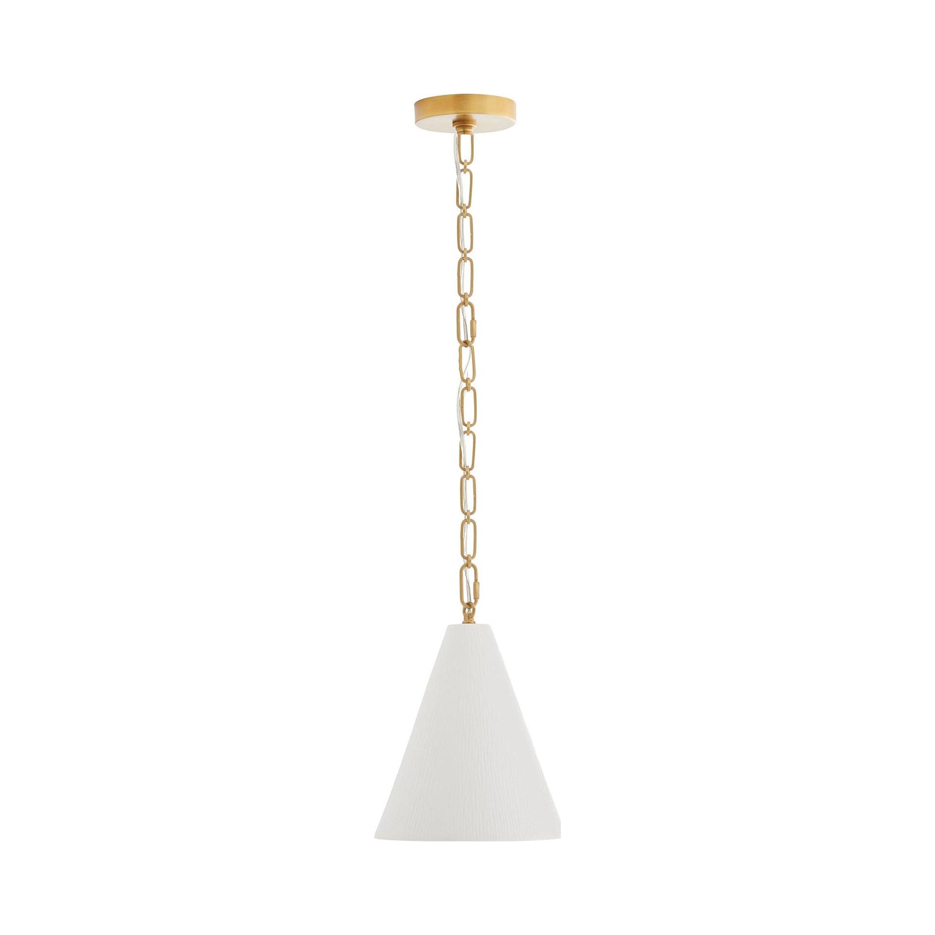 Oakland Pendant Light by Arteriors - Antique Brass / 9"Dia