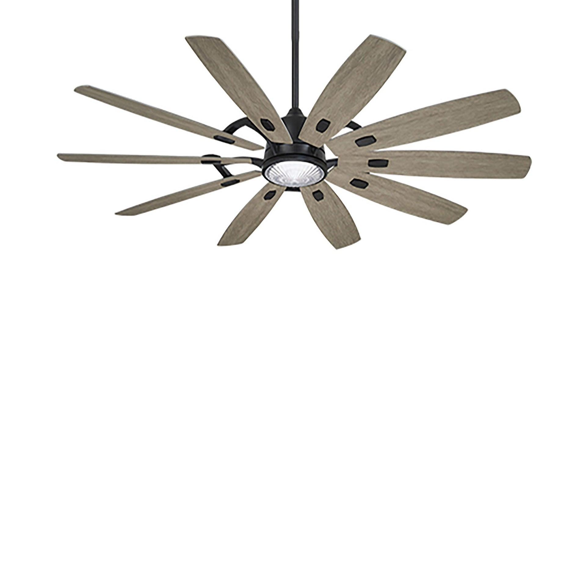 65" 10 - Blade LED Standard Ceiling Fan with Remote Control and Light Kit Included