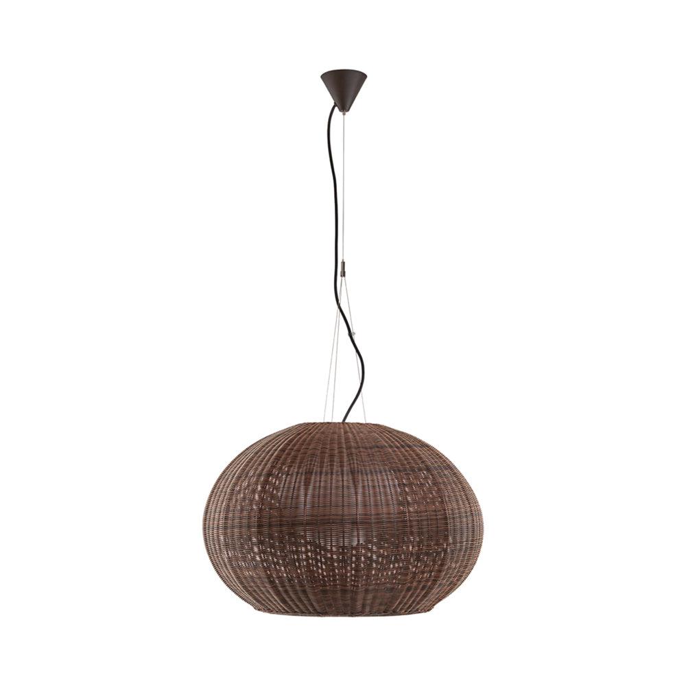 Graphite Brown Aluminum Globe LED Indoor/Outdoor Pendant Light