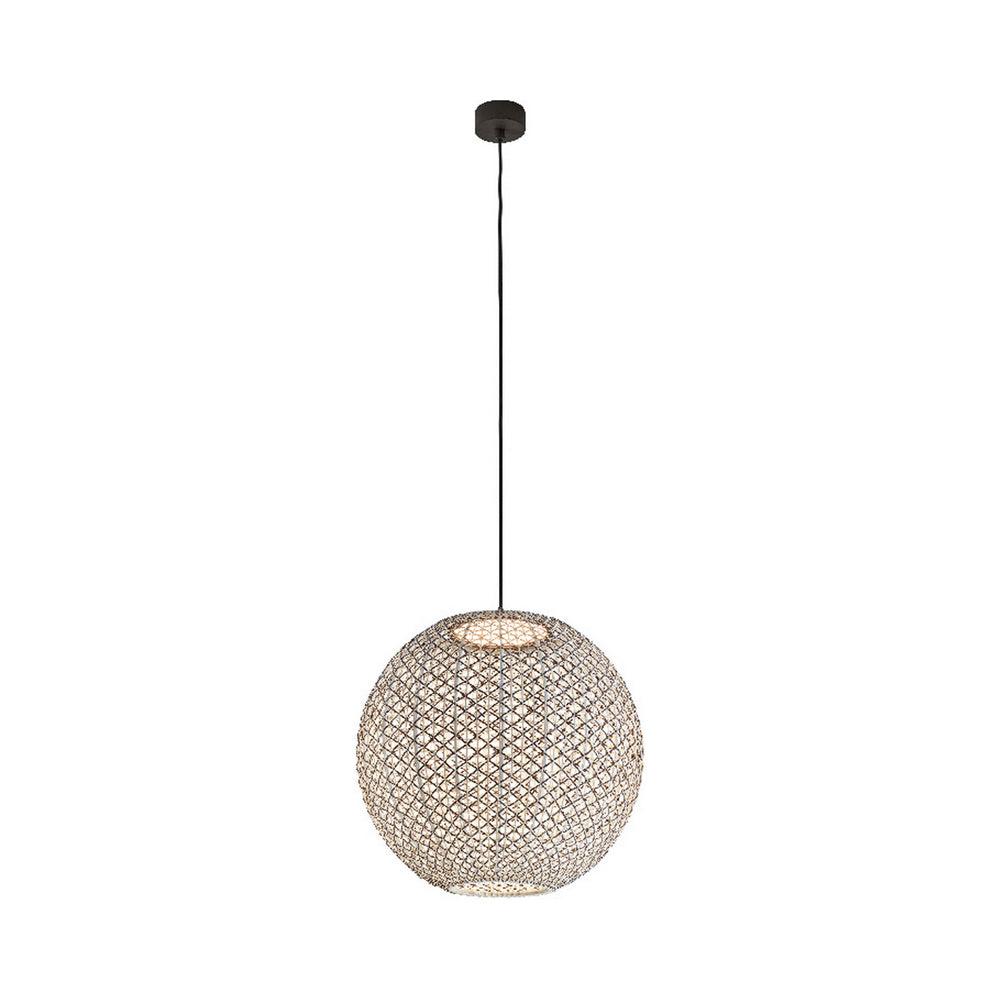 Nans 1 - Light Black LED Sphere Pendant