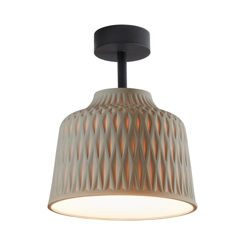 11.81'' W 1 - Bulb Outdoor Semi Flush Mount