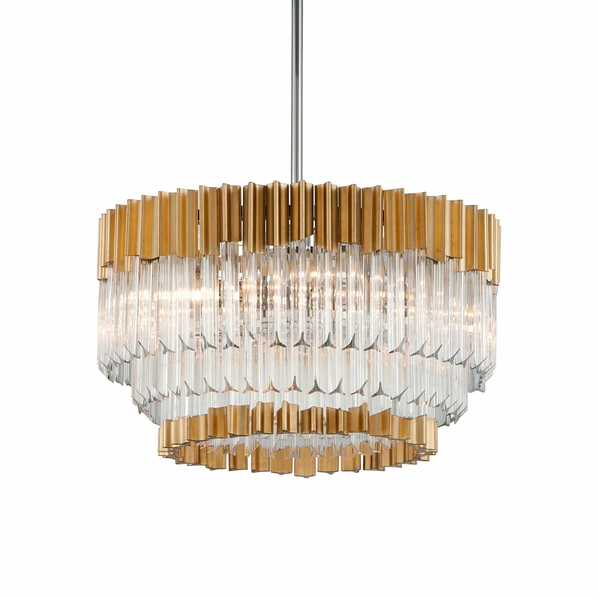 Charisma 10-Light Shaded Tiered Chandelier