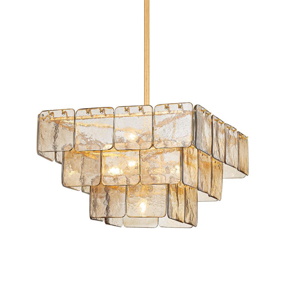 Esmeralda Chandelier - Smoked Glass / 24.5"Dia