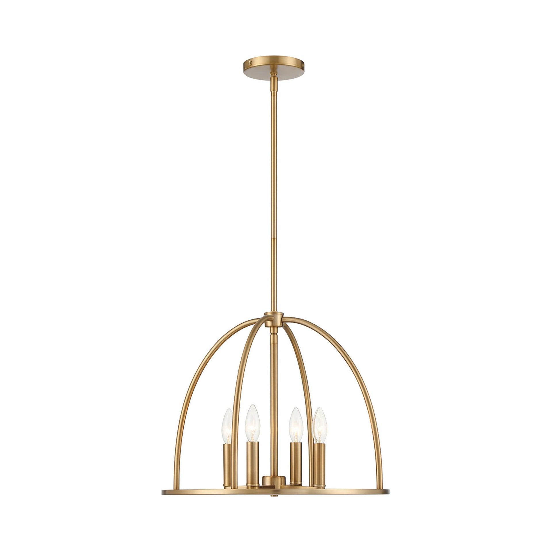 Crystorama Lighting Abbott 4 - Light Chandelier in  Vibrant Gold