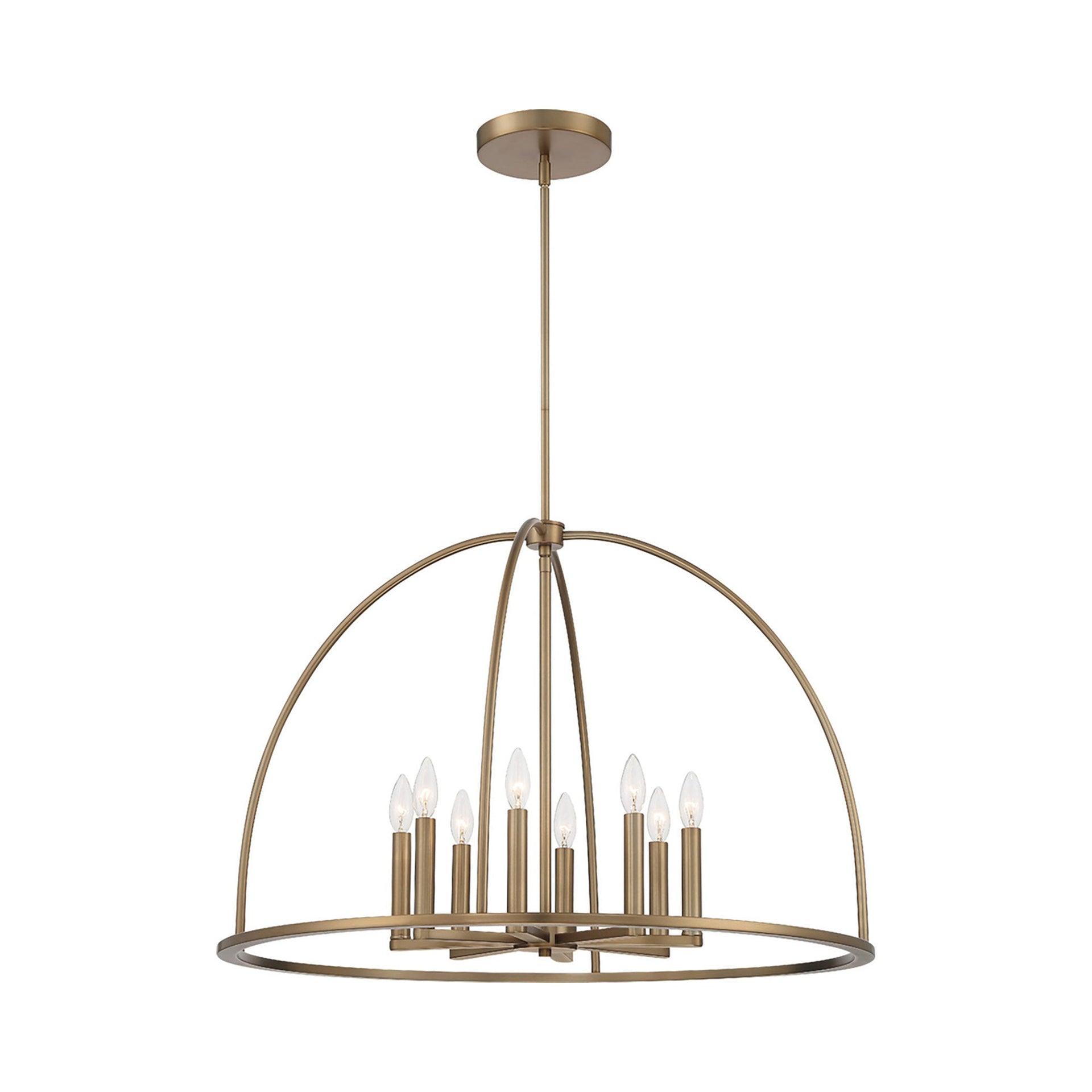 Crystorama Lighting Abbott 8 - Light Chandelier in  Vibrant Gold