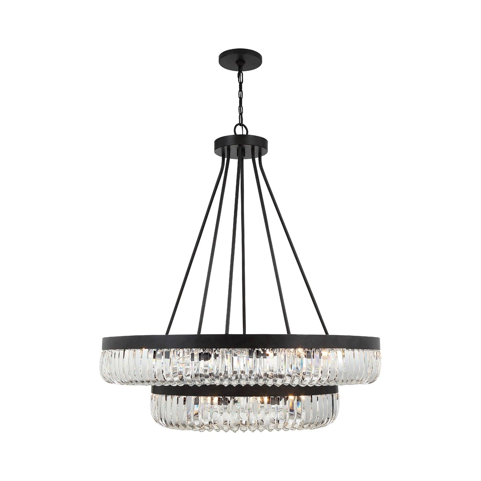 26 Light 2-Tier Chandelier Crystorama Lighting Ali-B2026-Cz
