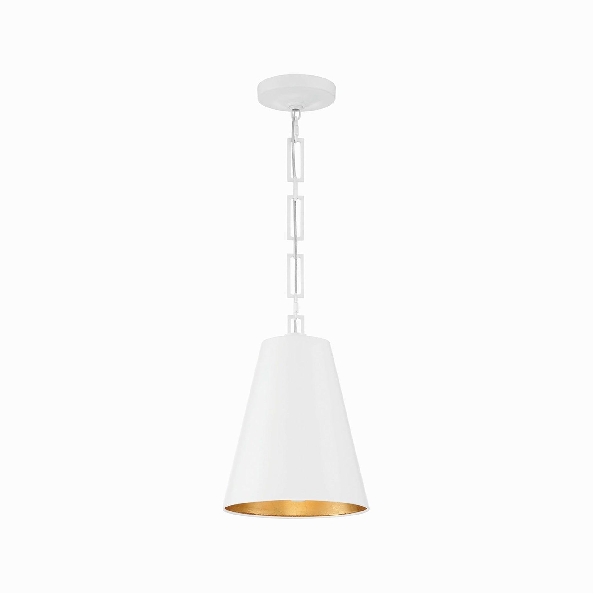 Crystorama Lighting Alston 2 - Light Chandelier in  Matte White/Antique Gold