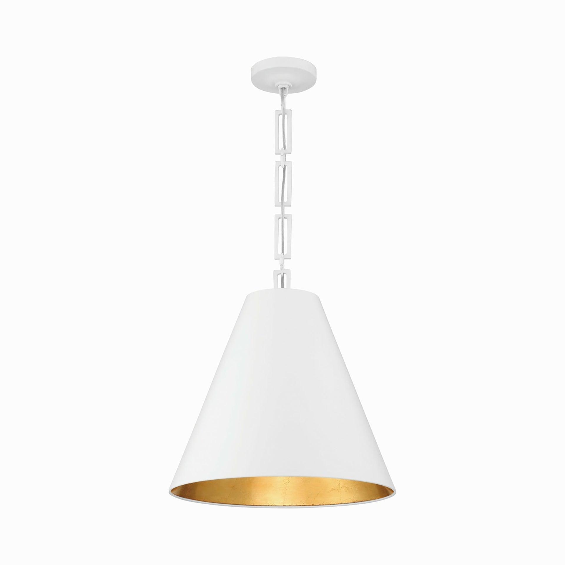 Crystorama Lighting Alston 3 - Light Chandelier in  Matte White/Antique Gold