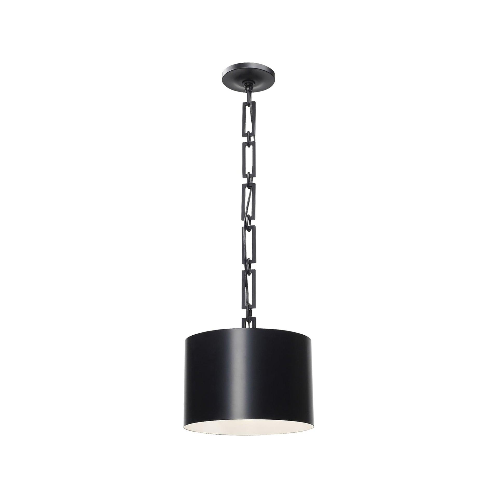 8683-MK-WH-Crystorama Lighting-Alston - One Light Mini Pendant in Traditional and Contemporary Style - 12 Inches Wide by 10 Inches High-Matte