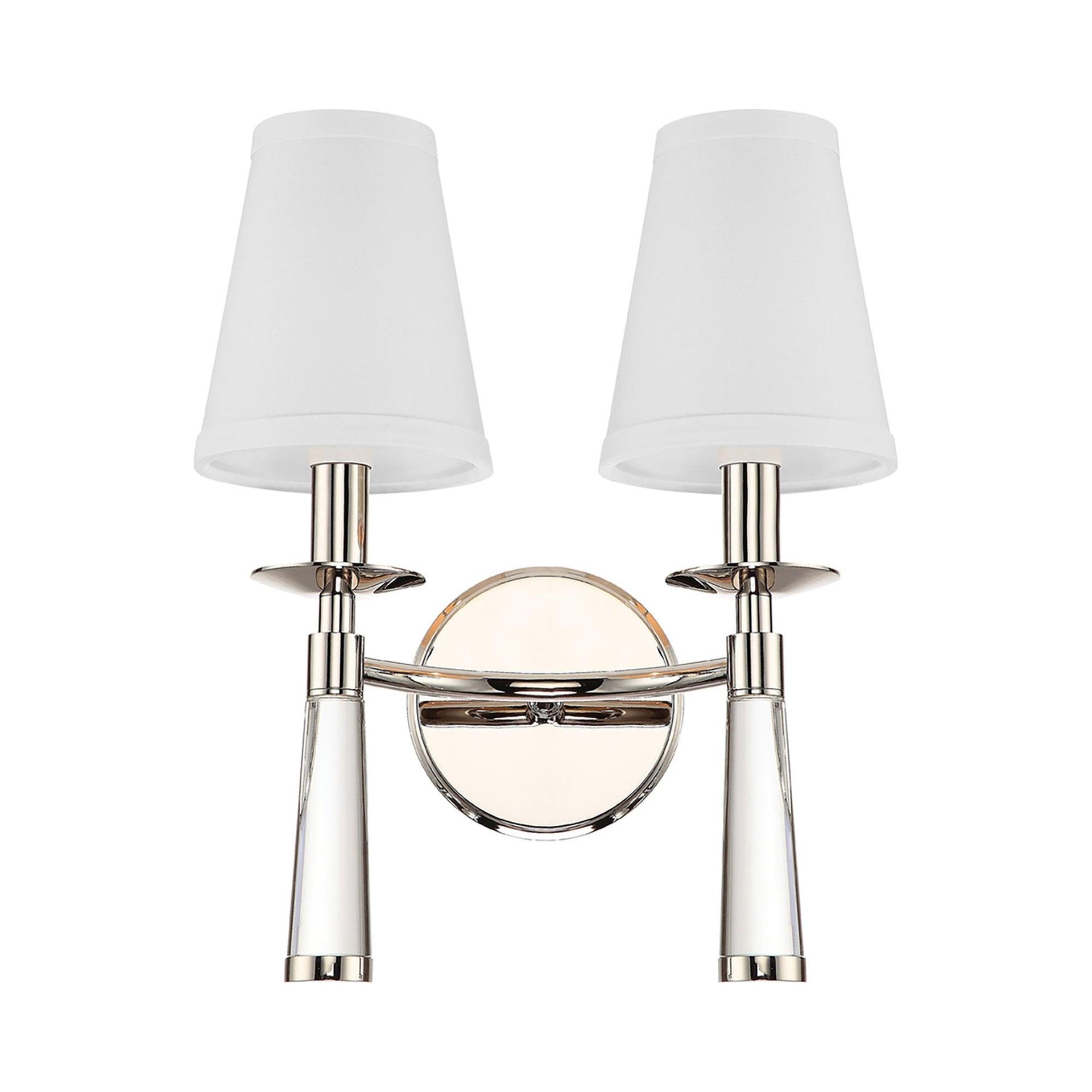 Crystorama Lighting Baxter 2 - Light Sconce in  Polished Nickel