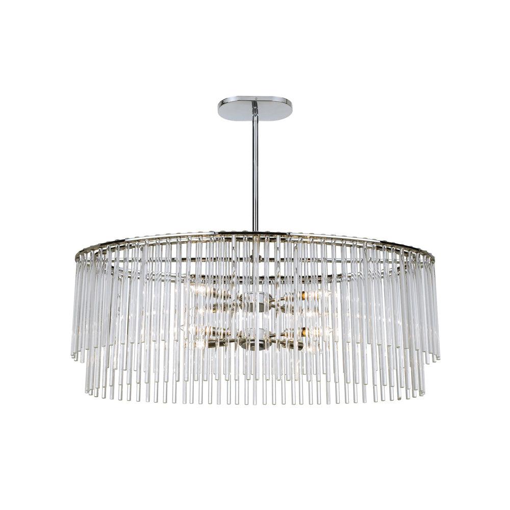 Crystorama Lighting Bleecker 8 - Light Chandelier in  Polished Chrome
