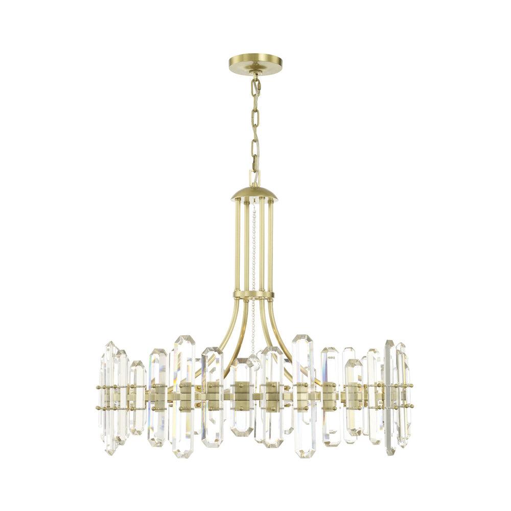 Twelve Light Chandelier In Traditional And Contemporary Style 31 Inches Wide By 28.25 Inches High-Aged Brass Finish Crystorama Lighting Bol-8889-Ag