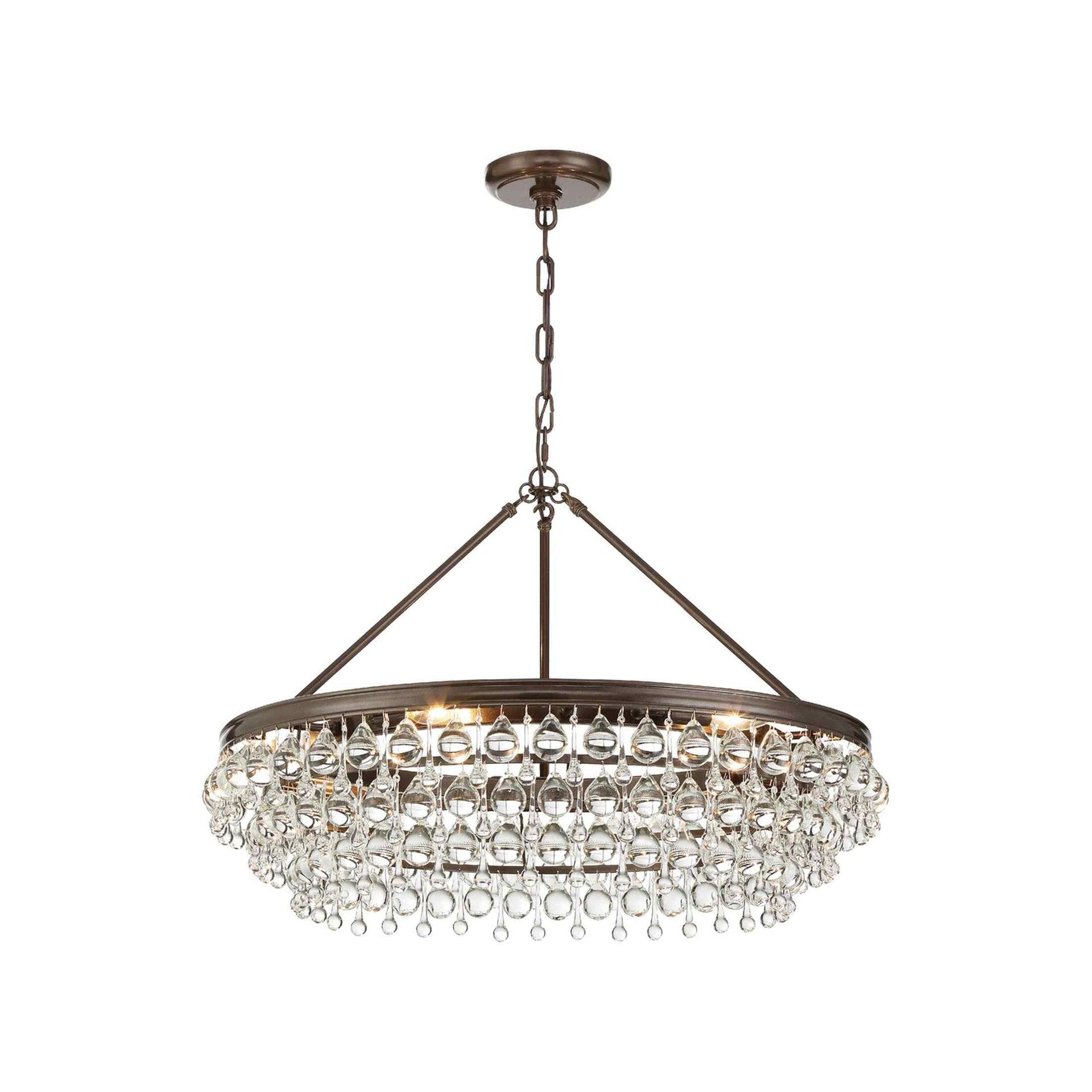 Crystorama Lighting - Six Light Chandelier - Chandelier - Calypso - Six Light