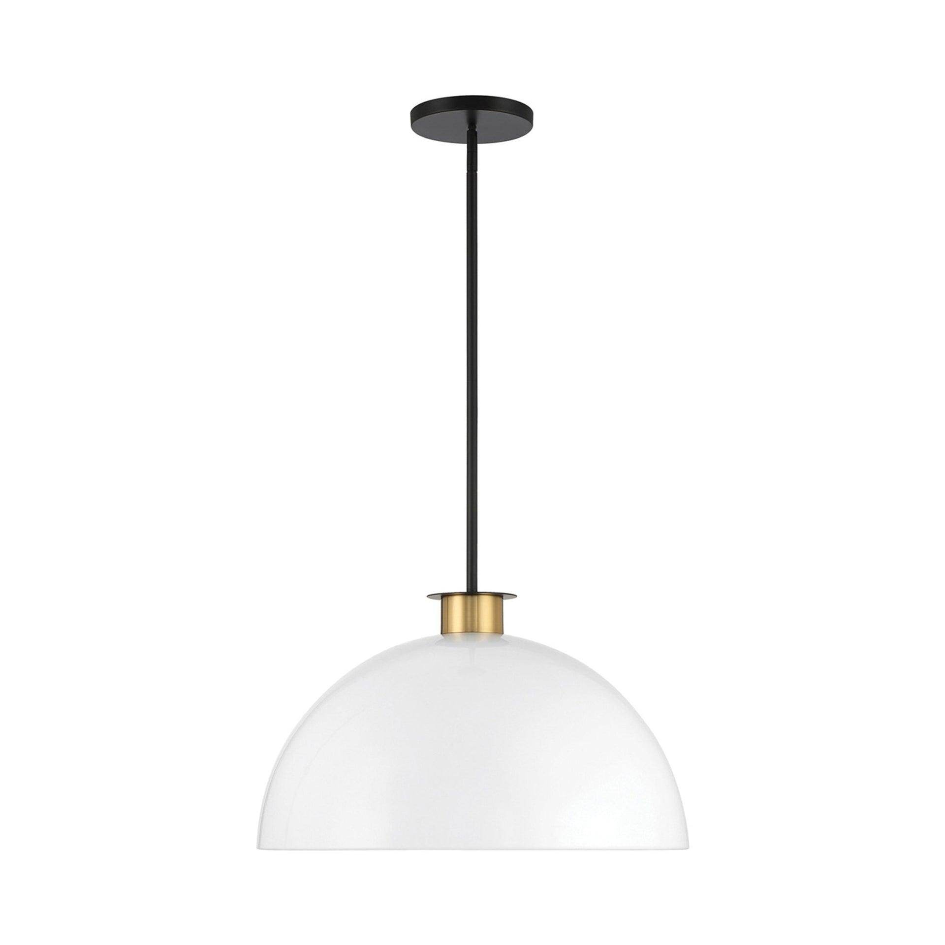 Crystorama Lighting Gigi 1 - Light Pendant in  Black/Aged Brass