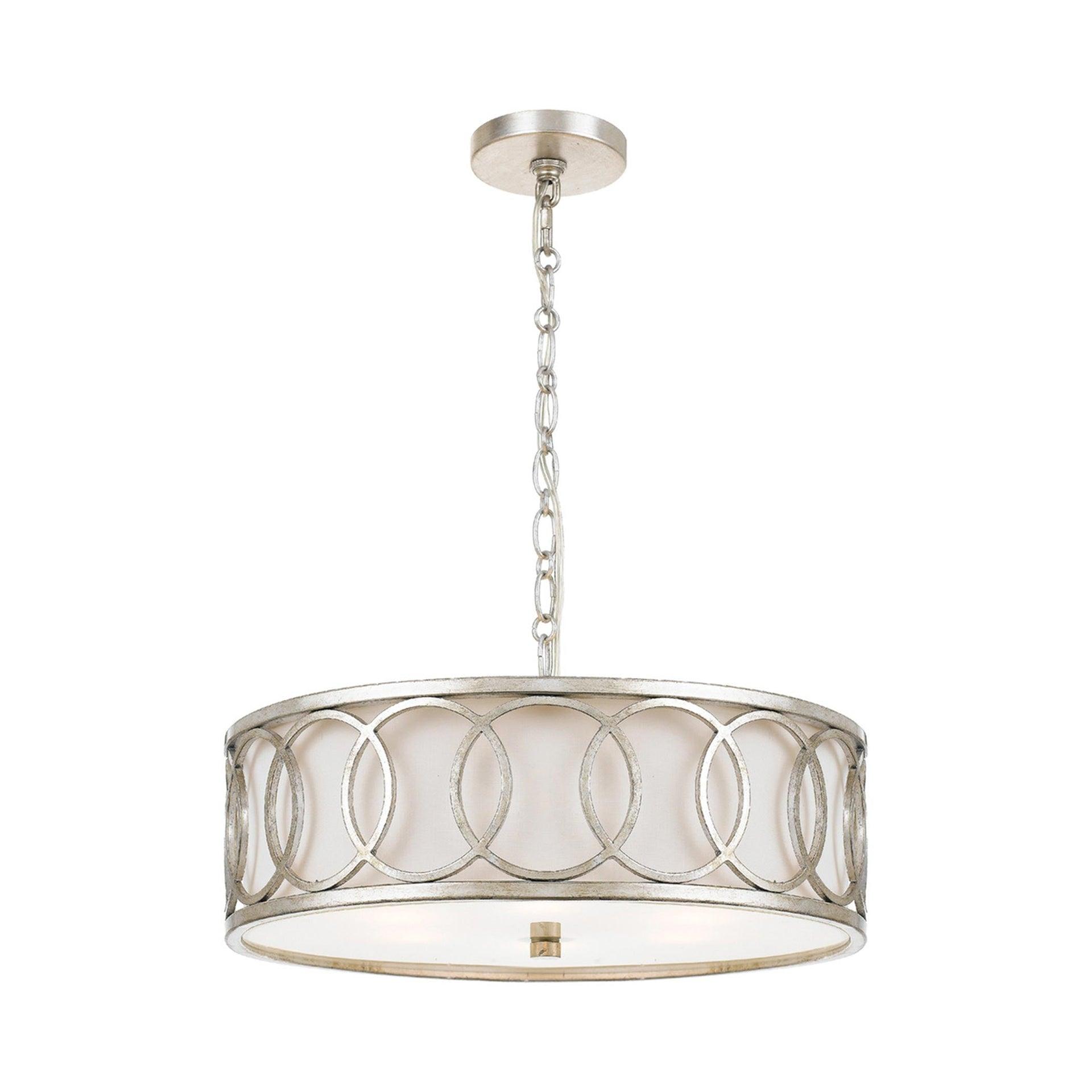 Crystorama Lighting Graham 6 - Light Pendant in  Antique Silver