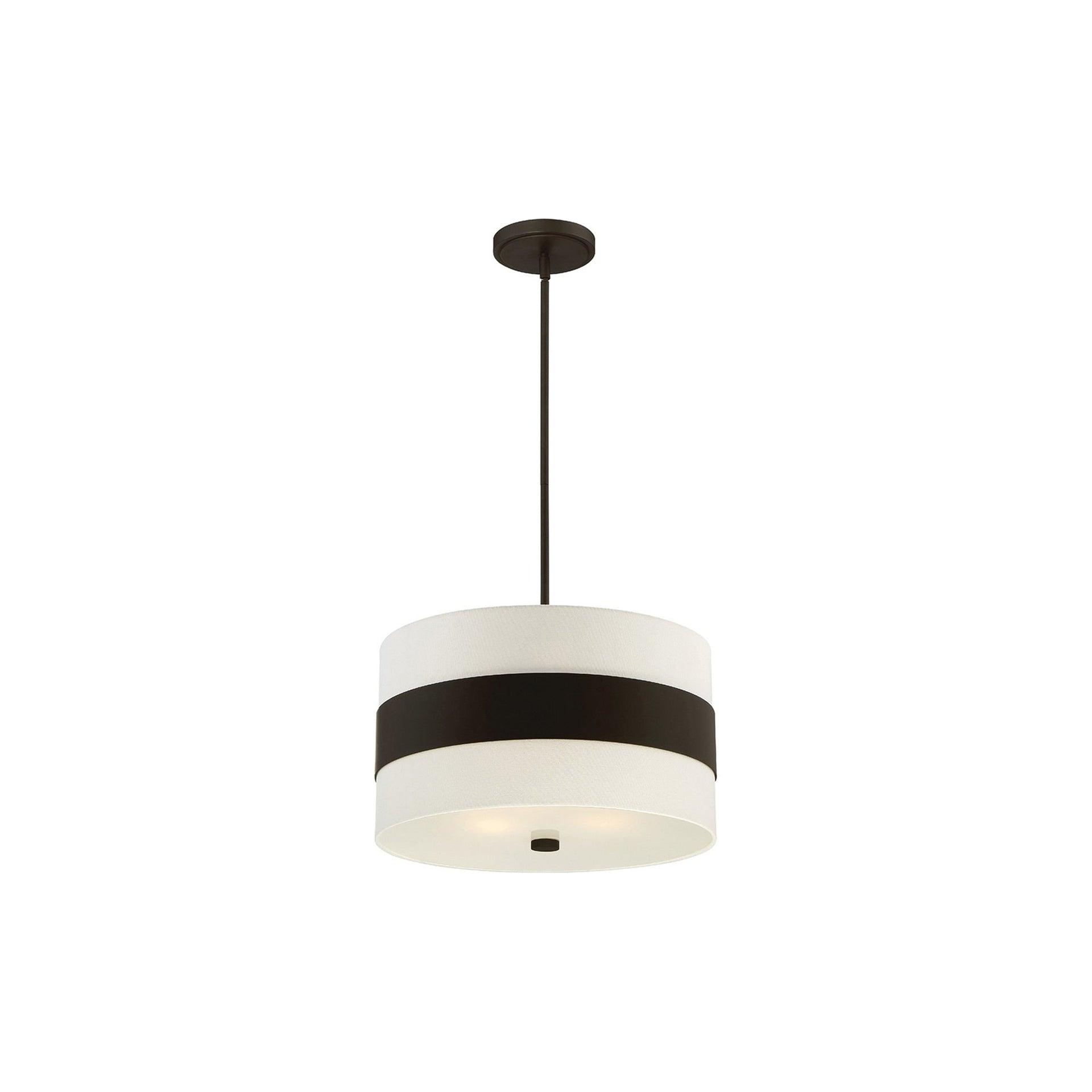 Crystorama Lighting Grayson 3 - Light Pendant in  Dark Bronze