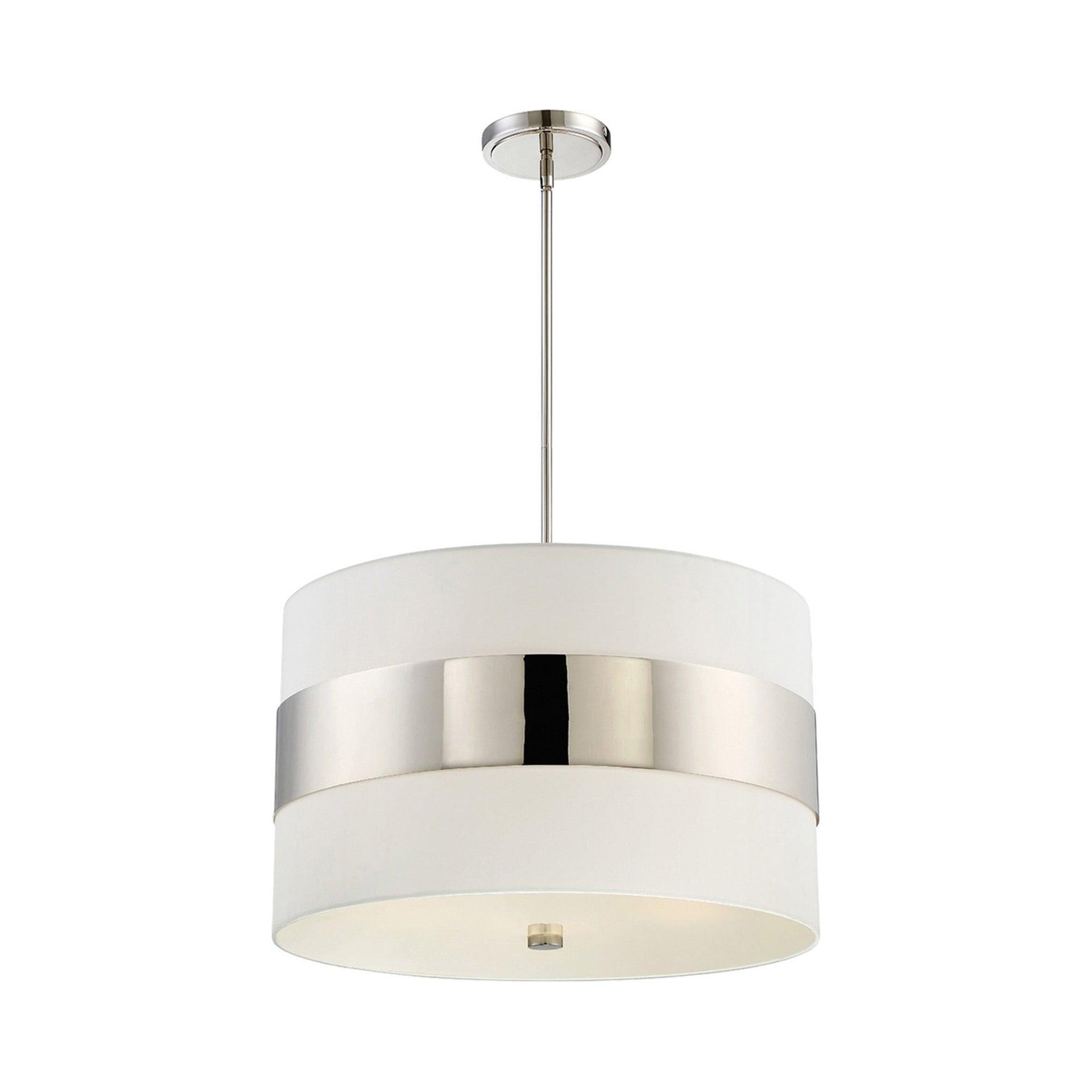 Five Light Chandelier In Classic Style 23 Inches Wide By 21 Inches High-Polished Nickel Finish Crystorama Lighting 297-Pn