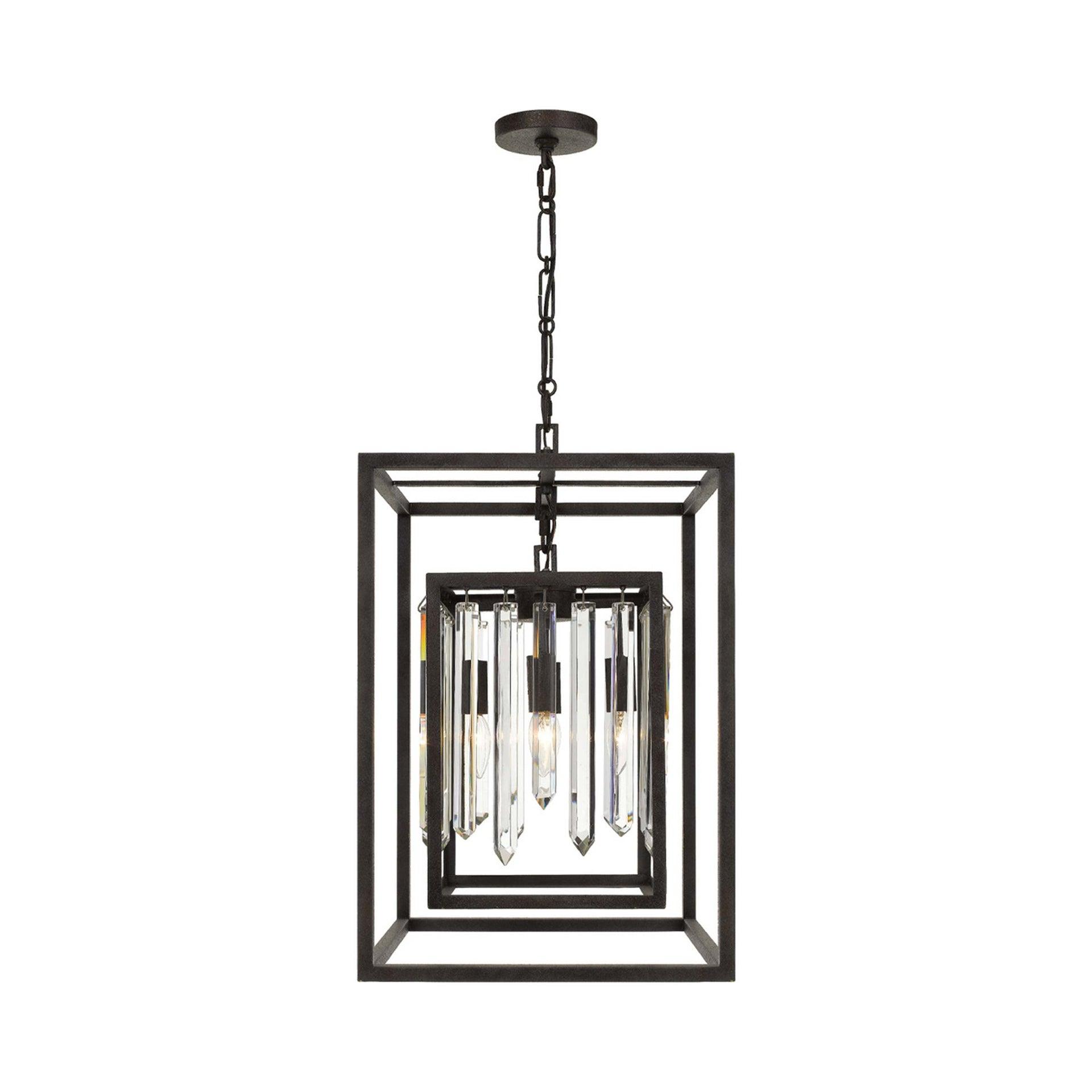 8404-FB-Crystorama Lighting-Hollis - 23 Inch Four Light Chandelier