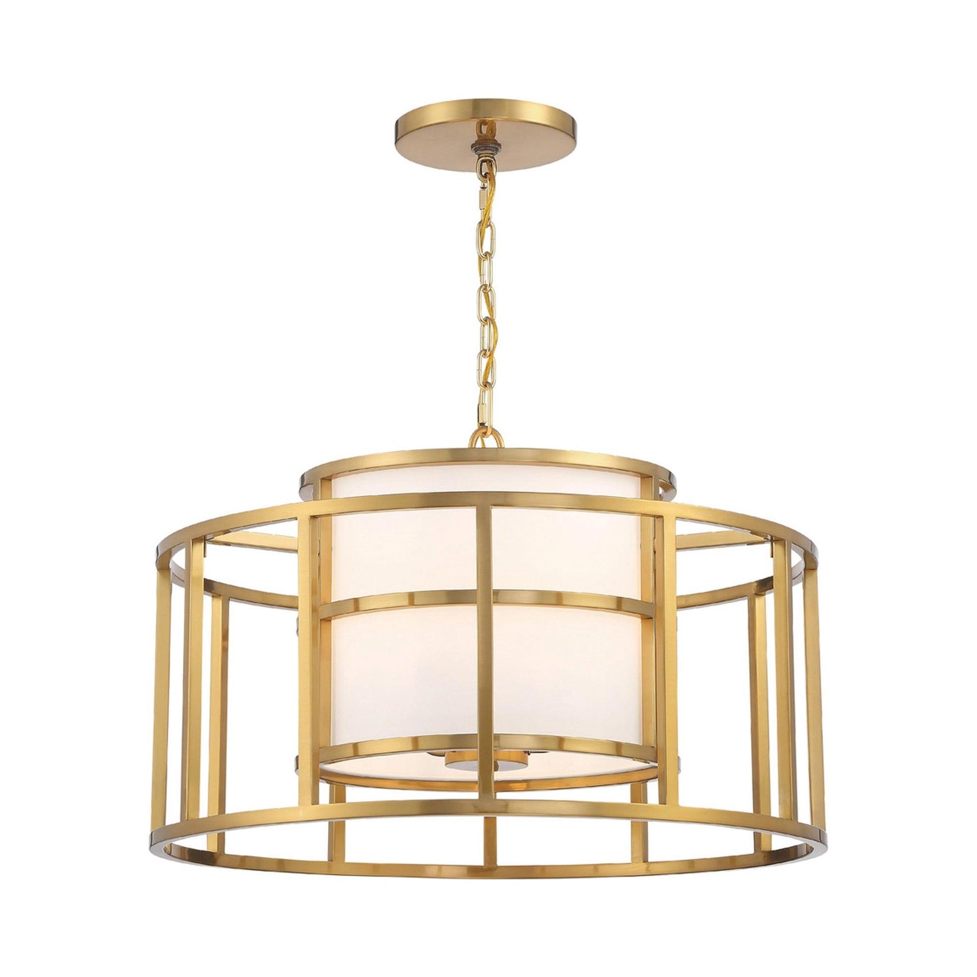 Crystorama Lighting Hulton 5 - Light Chandelier in  Gold
