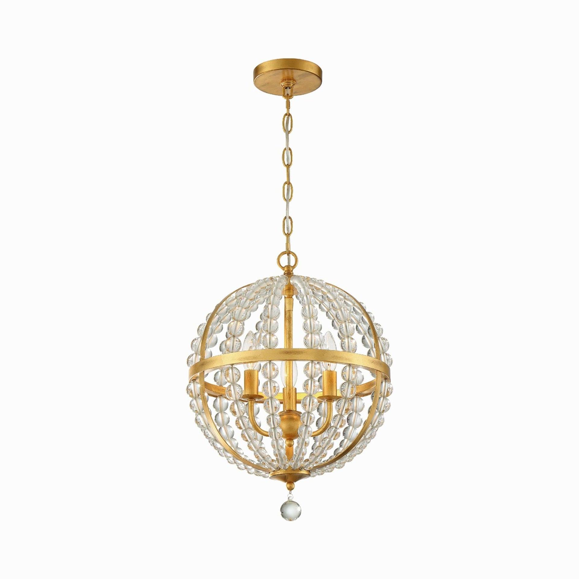 3 Light Chandelier In Traditional And Contemporary Style 14 Inches Wide By 19.75 Inches High     -Traditional Installation Crystorama Lighting