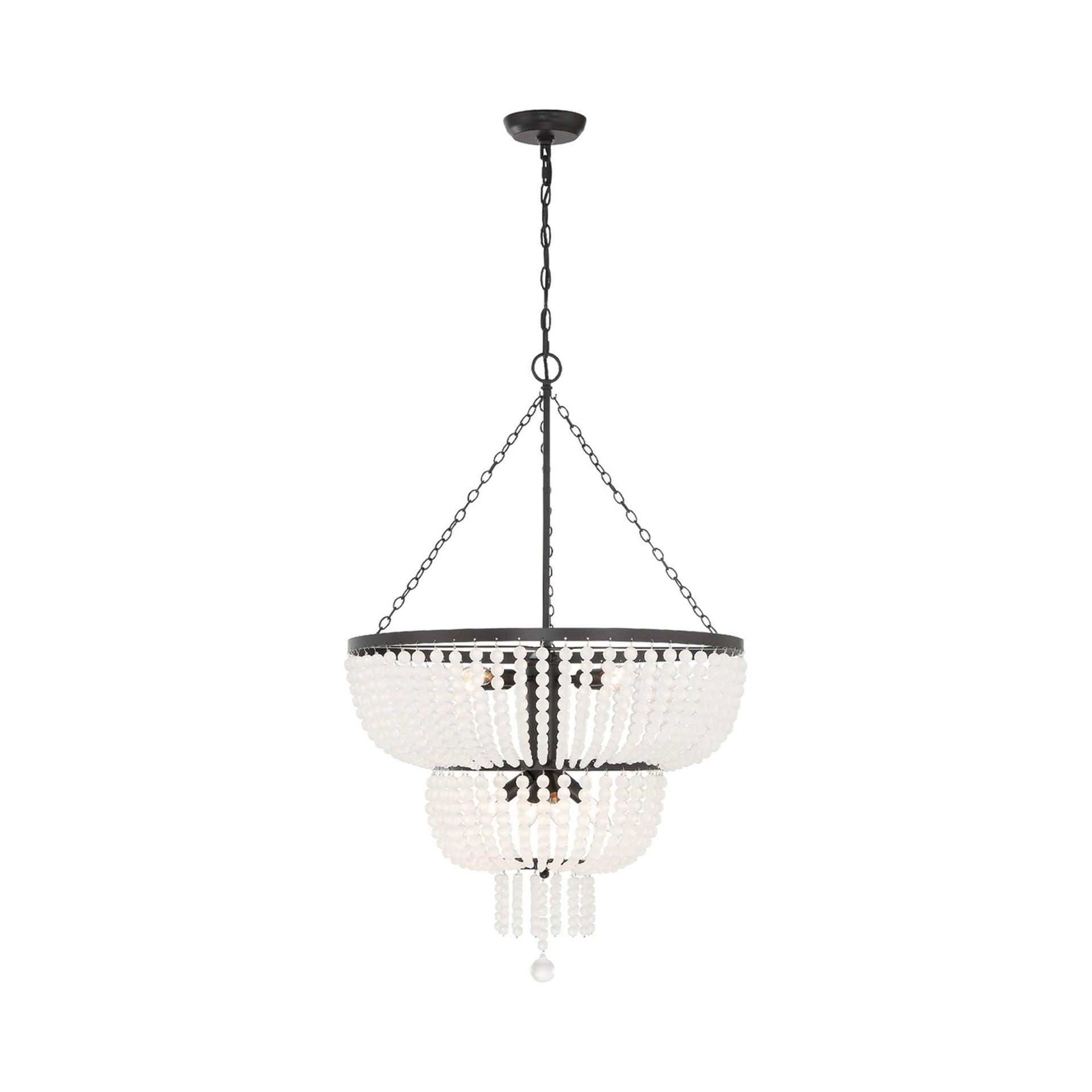 Crystorama Lighting Rylee 8 - Light Chandelier in  Matte Black