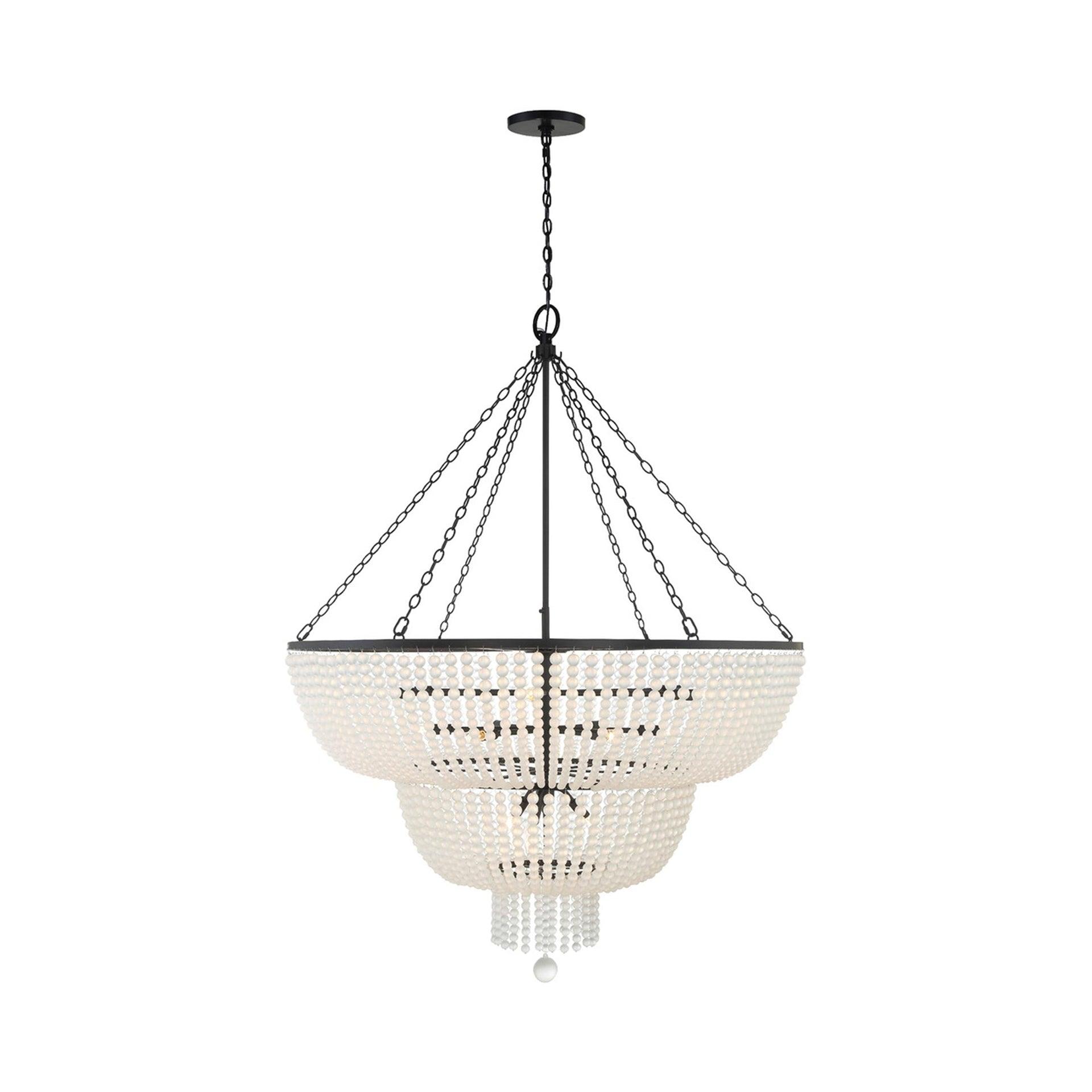 Crystorama Lighting Rylee 15 - Light Chandelier in  Matte Black