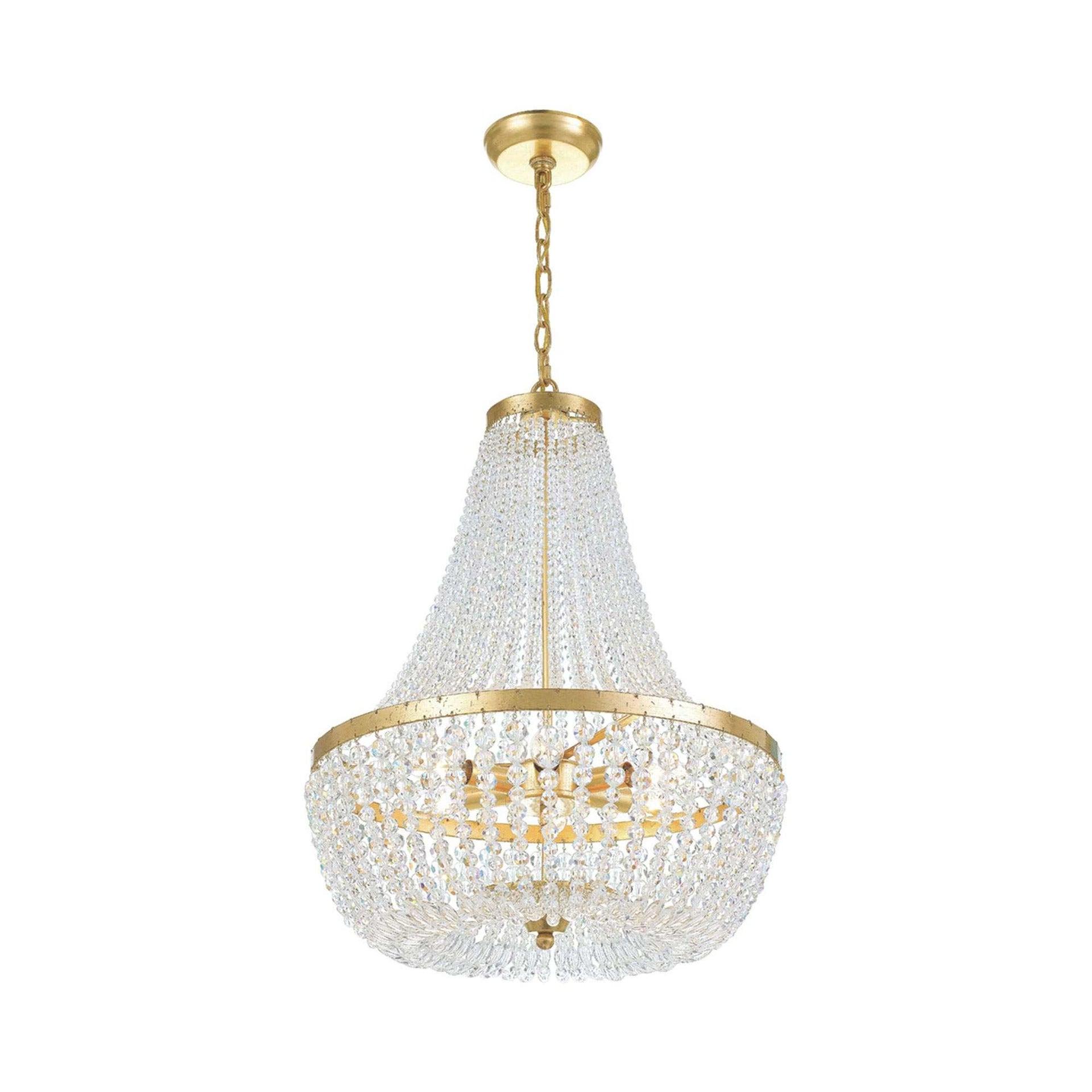 Crystorama Lighting Rylee 6 - Light Chandelier in  Antique Gold