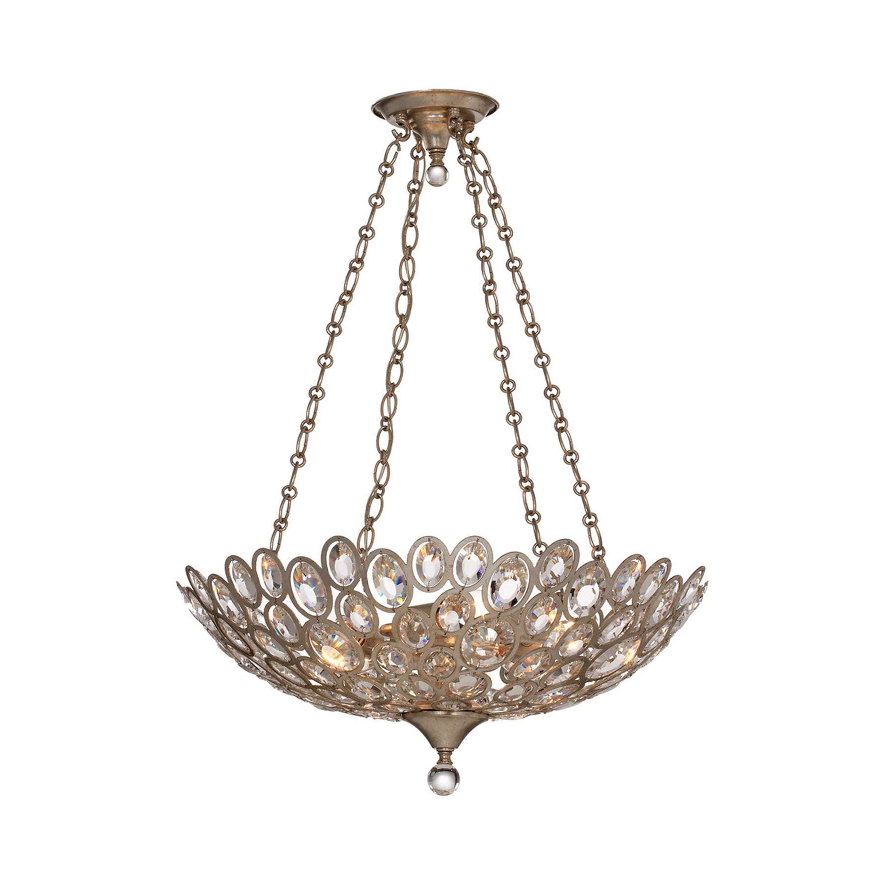 Crystorama Lighting - Five Light Chandelier - Chandelier - Sterling - Five Light