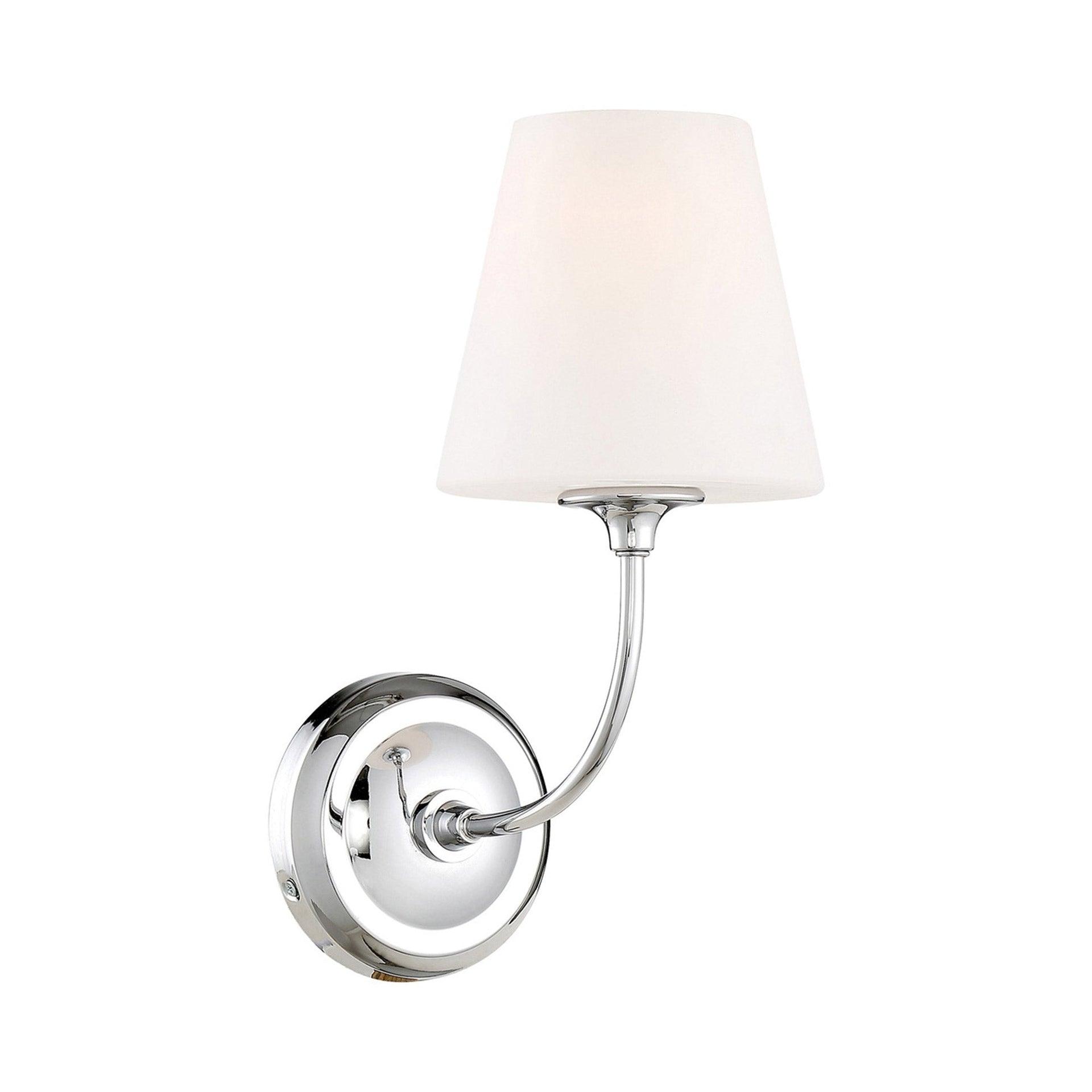 Crystorama Lighting Sylvan 1 - Light Sconce in  Polished Chrome