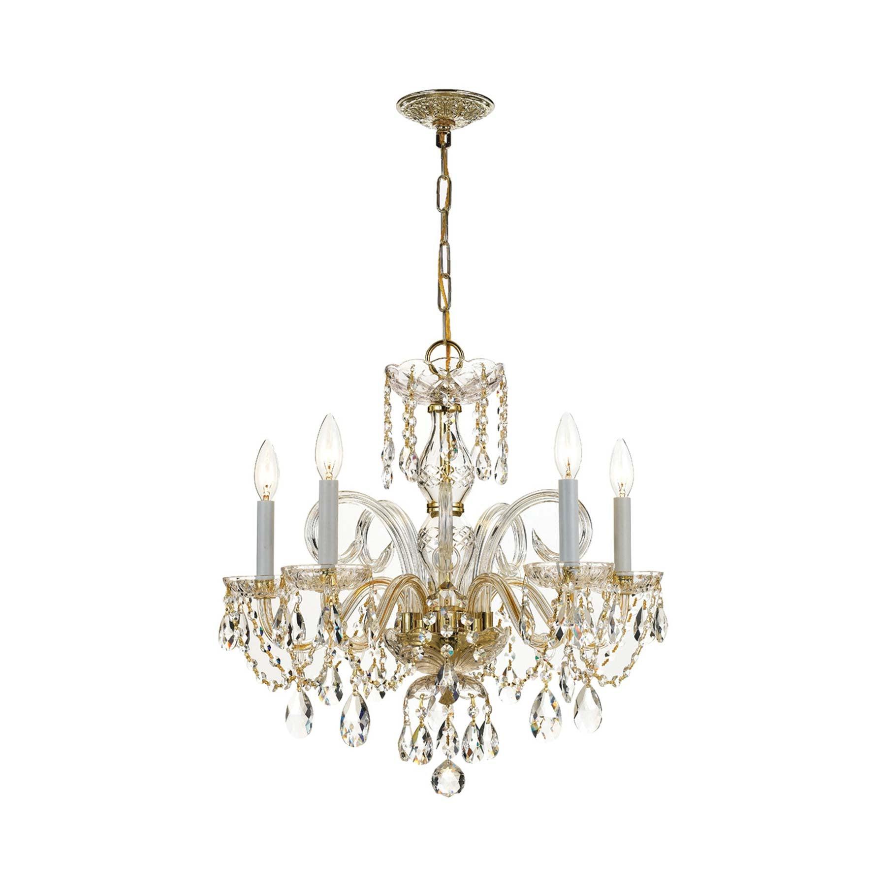 Crystorama Lighting - Five Light Chandelier - Crystal Crystal 5 Light Chandelier