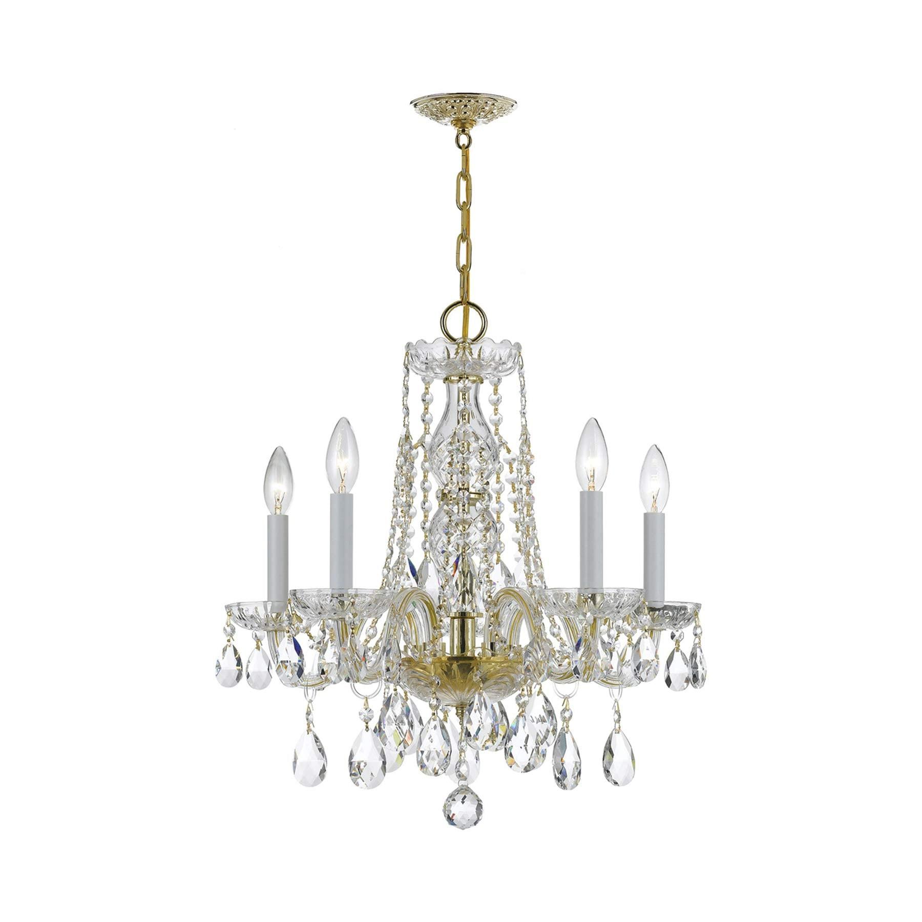 Crystorama Lighting - Five Light Mini Chandelier - Mini Chandelier - Crystal -