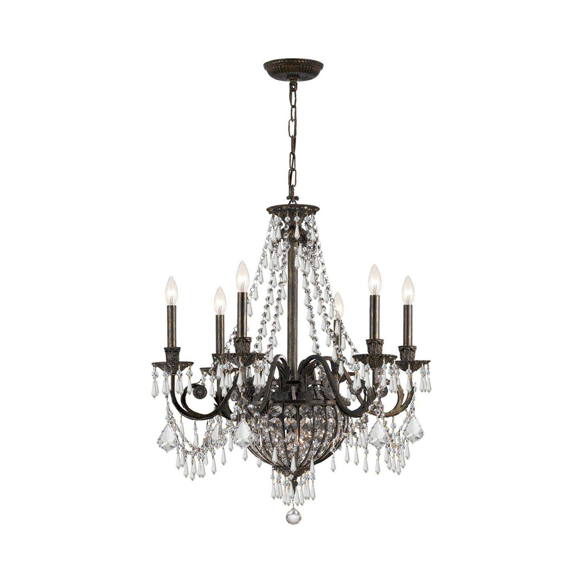 Crystorama Lighting - Six Light Chandelier - Chandelier - Vanderbilt - Six Light