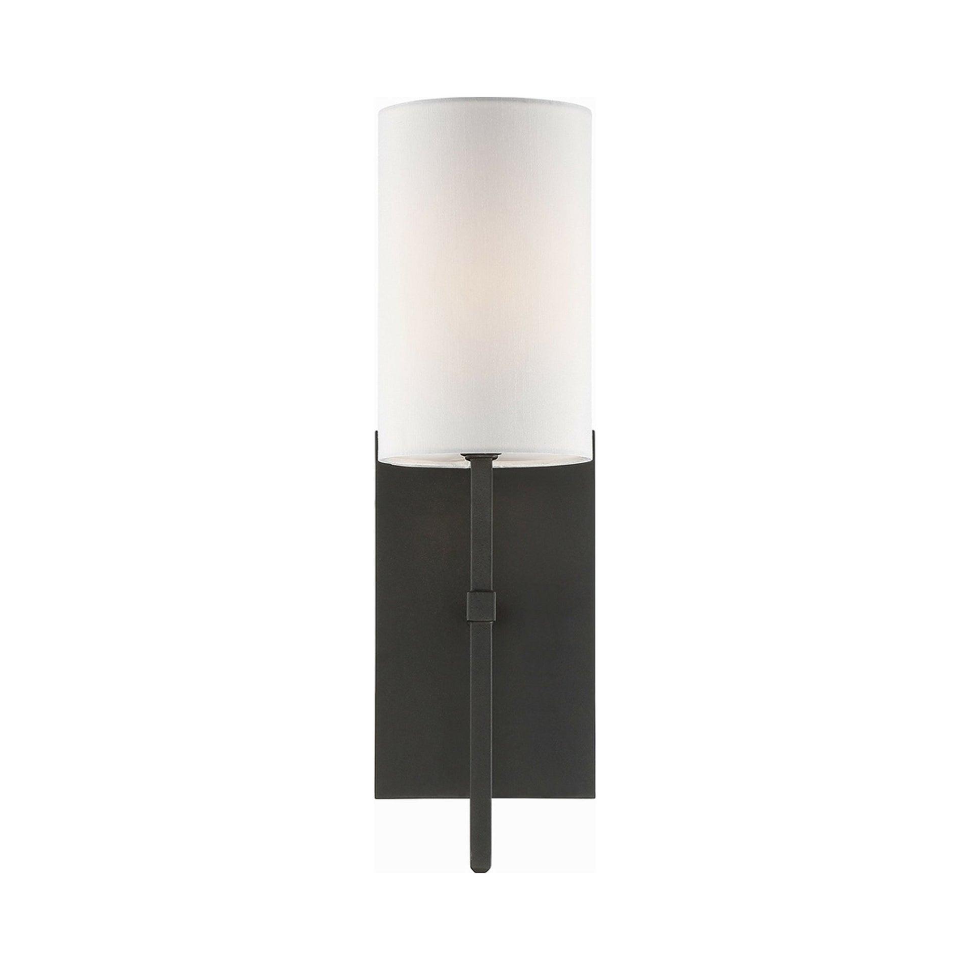 VER-241-BF-Crystorama Lighting-Veronica - One Light Wall Sconce-Black Forged Finish