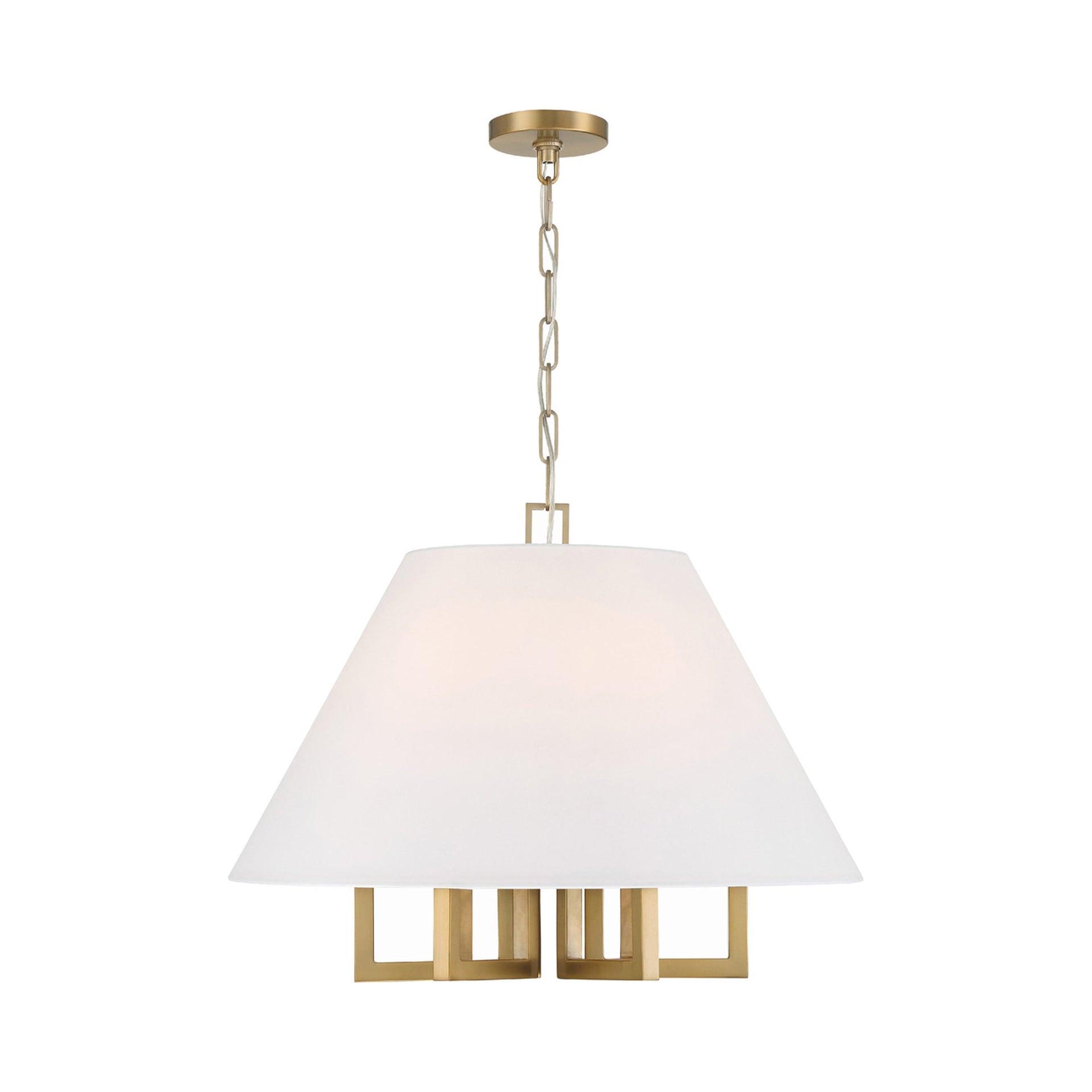 Crystorama Lighting Westwood 6 - Light Chandelier in  Vibrant Gold