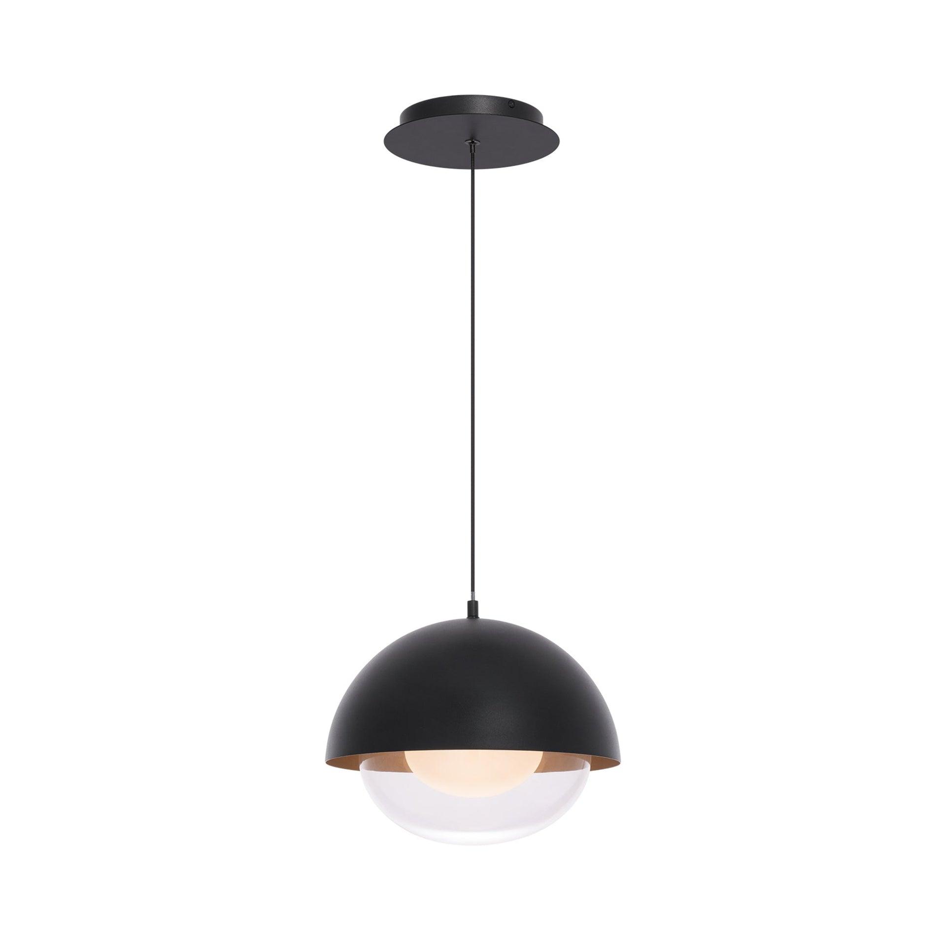 1 - Light Black LED Single Pendant
