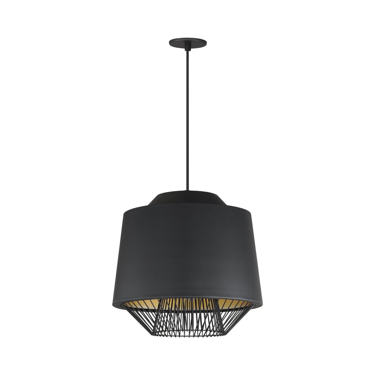 ET2 Lighting Phoenix 1 - Light Pendant in  Black/Gold