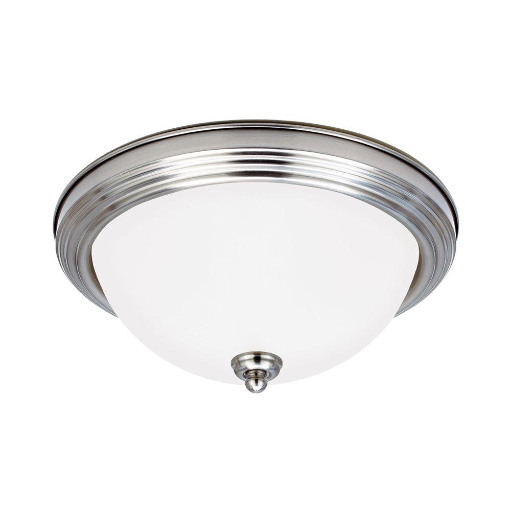 Generation Lighting 77065EN3-962 Geary Three - Light Ceiling Flush Mount Ceiling Fixture, Brushed Nickel