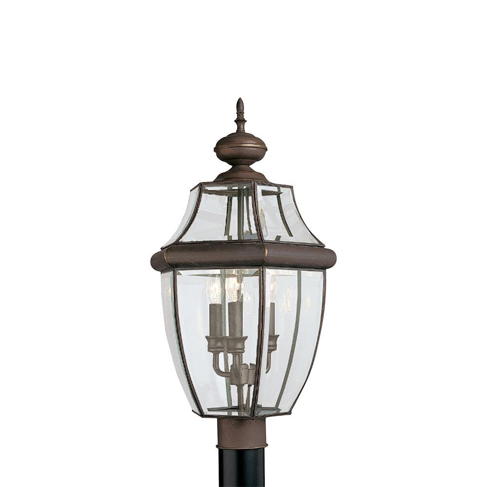 Generation Lighting 8239-71 Lancaster Traditional Three - Light Outdoor Light Post Outside Fixture, Antique Bronze Finish
