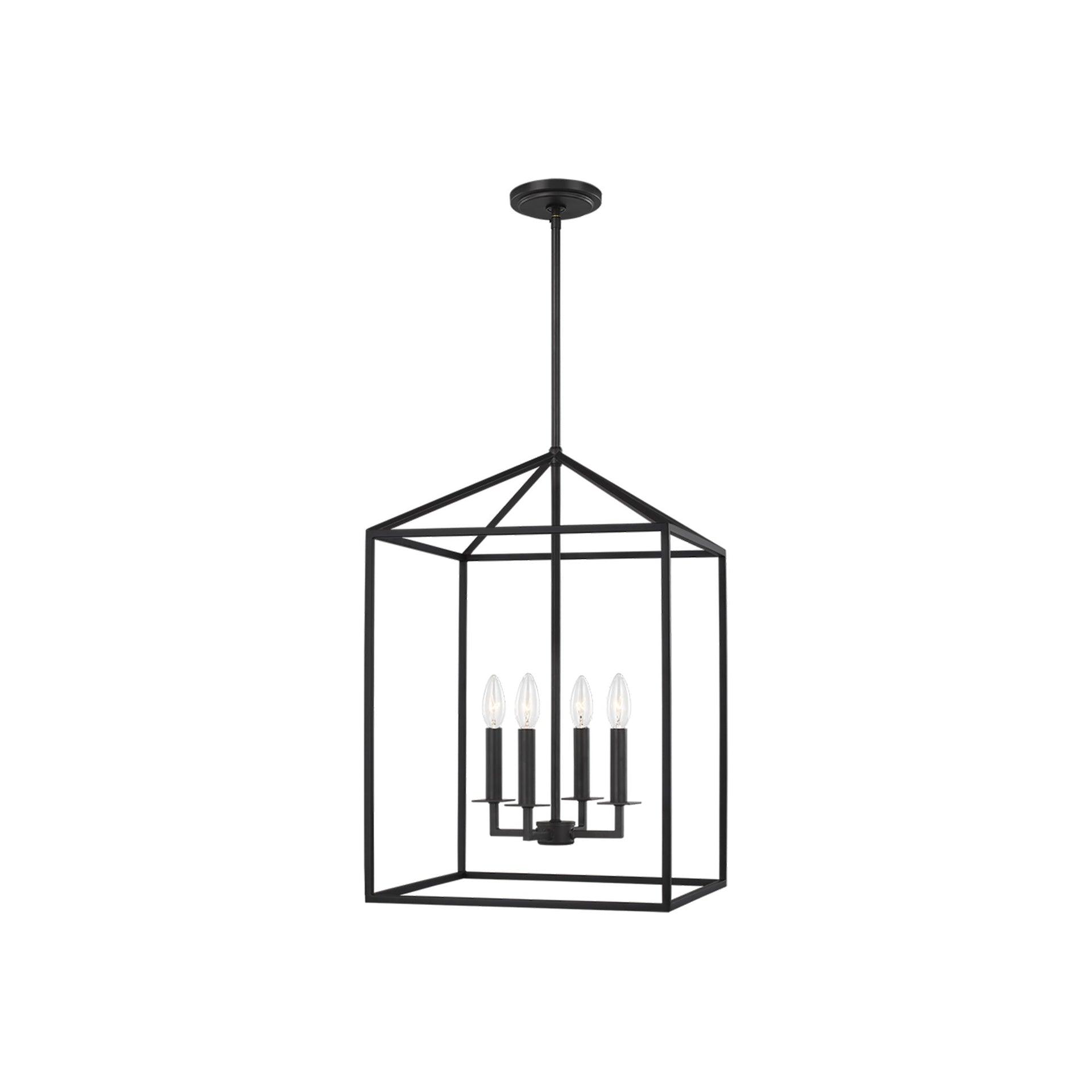 Lucius Pendant Light - Black / 15.5"W