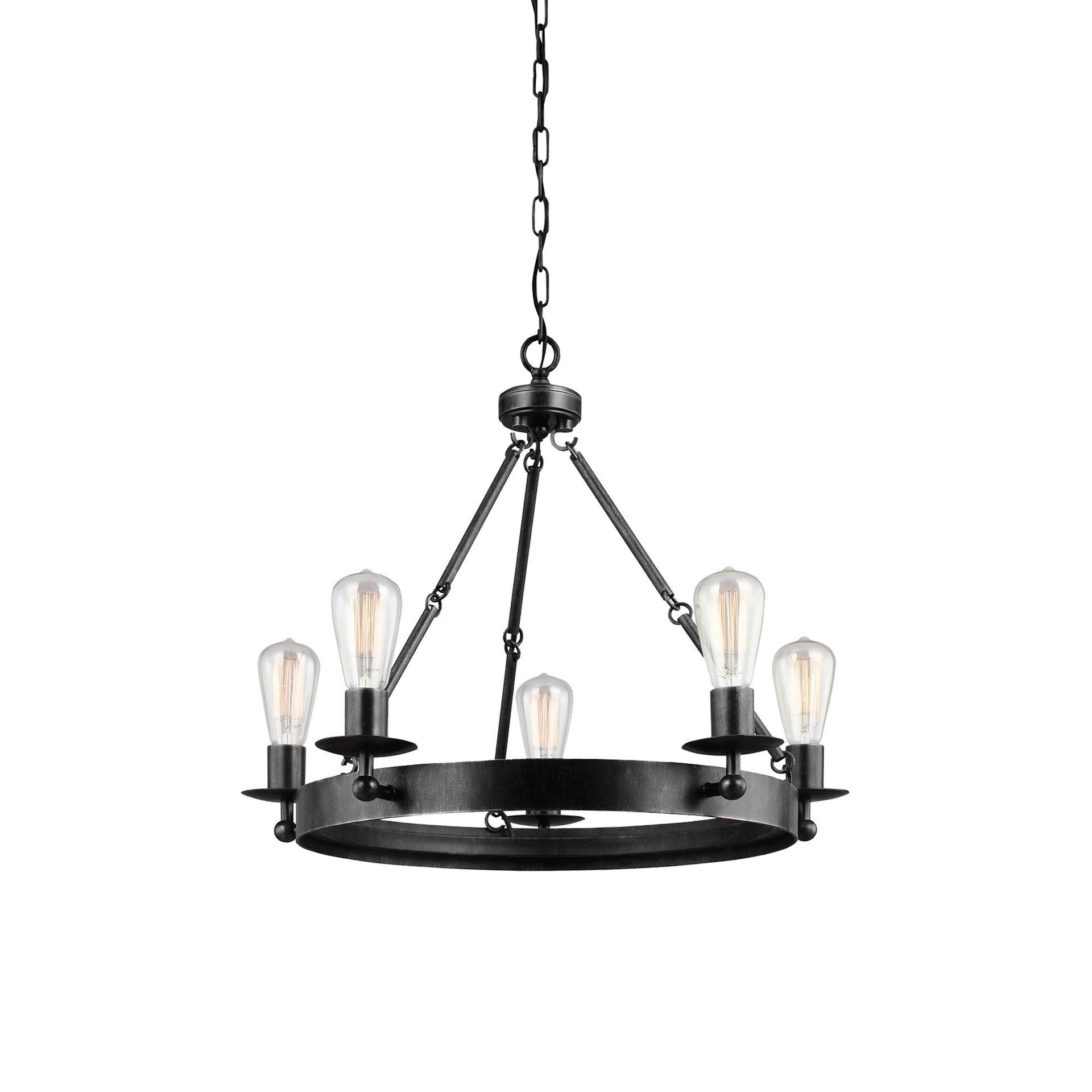 Rosswood Metal Chandelier (25"-31")