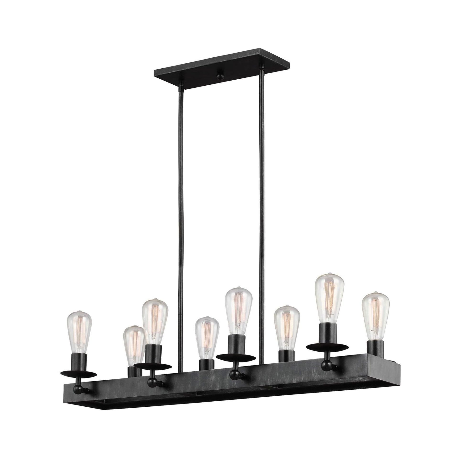 Rosswood Metal Linear Chandelier (34")