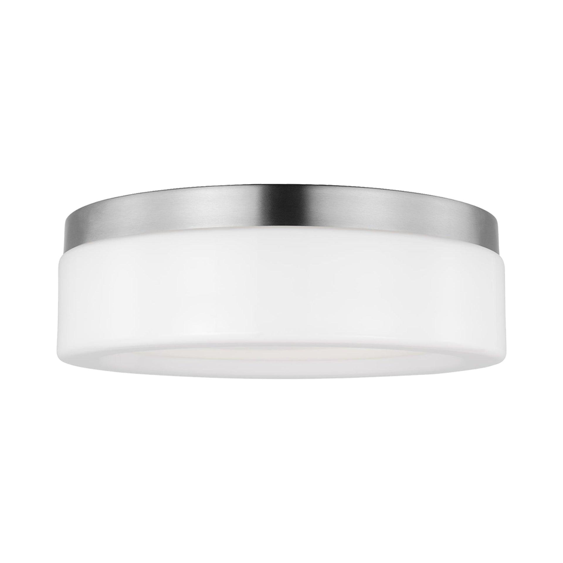 Helmes Single Light Glass LED Flush Mount