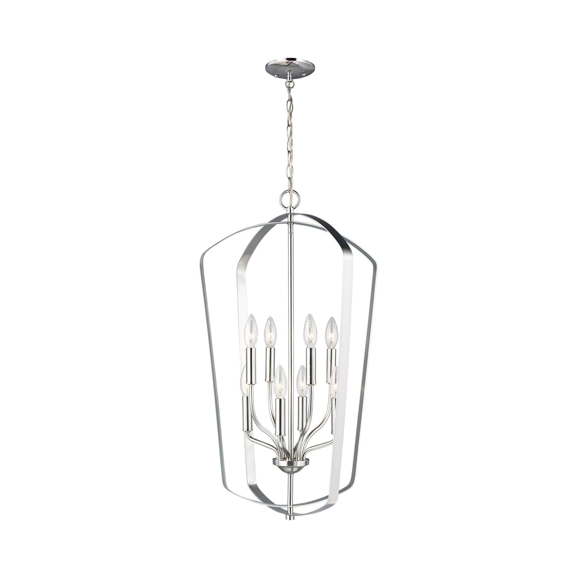 Romee 8-Light Brushed Nickel LED Indoor/Outdoor Pendant