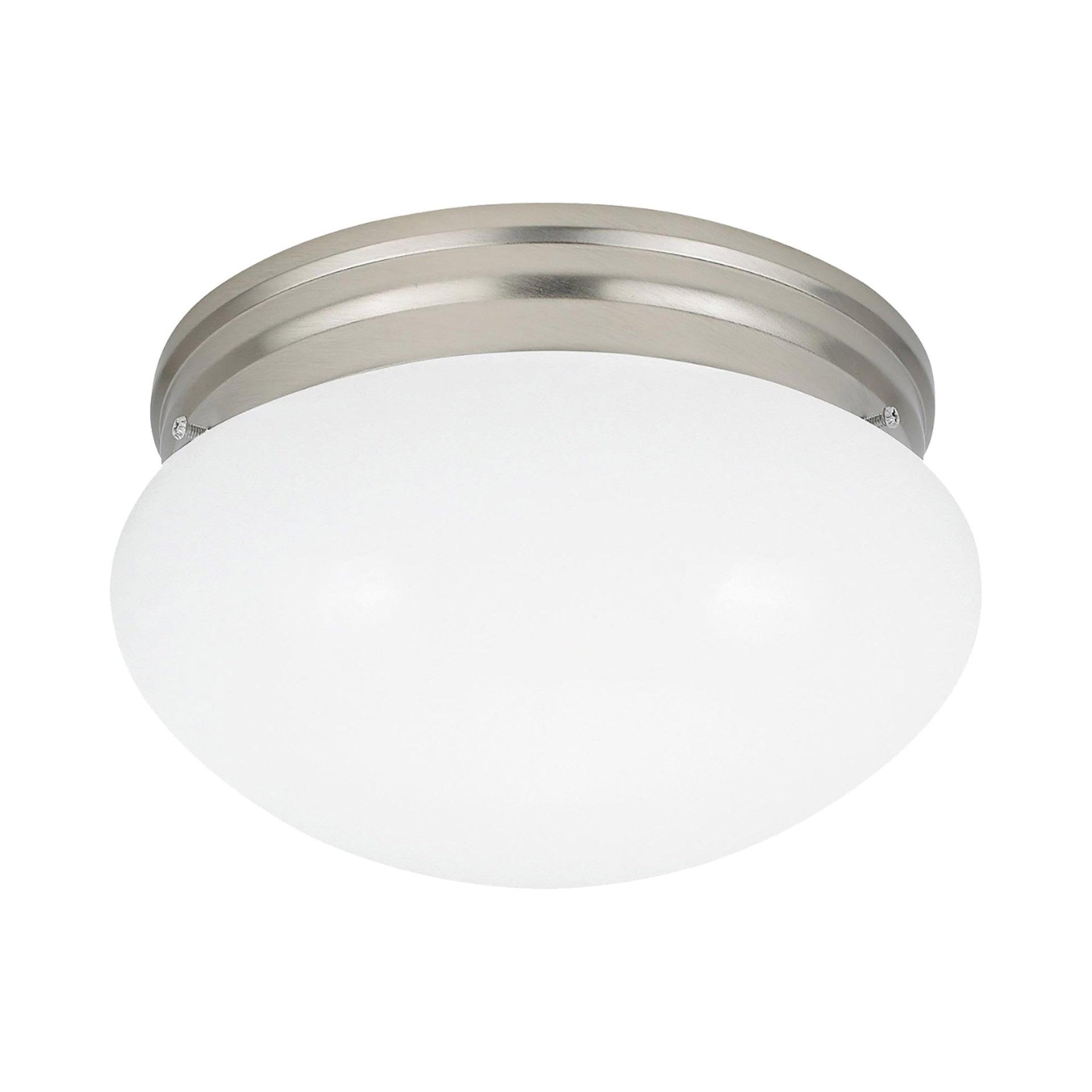5328EN3-962-Generation Lighting-Sea Gull Lighting-One Light Close To The Ceiling in Traditional Style-10 Inch wide by 5.25 Inch high-Brushed Nickel