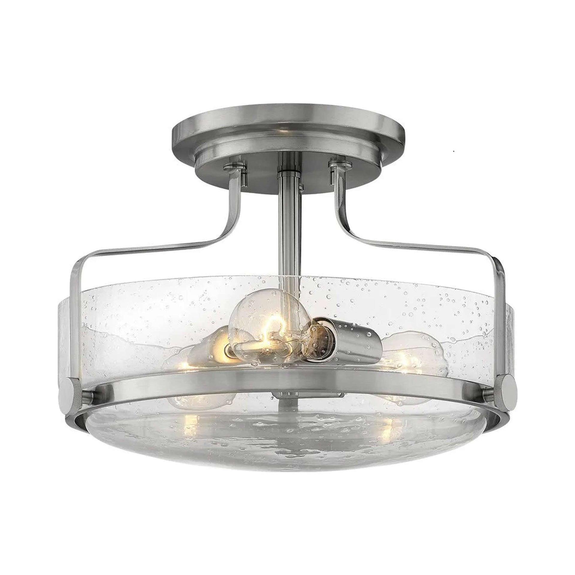 Harper 3-Light Semi-Flush Mount Retro Ceiling Light