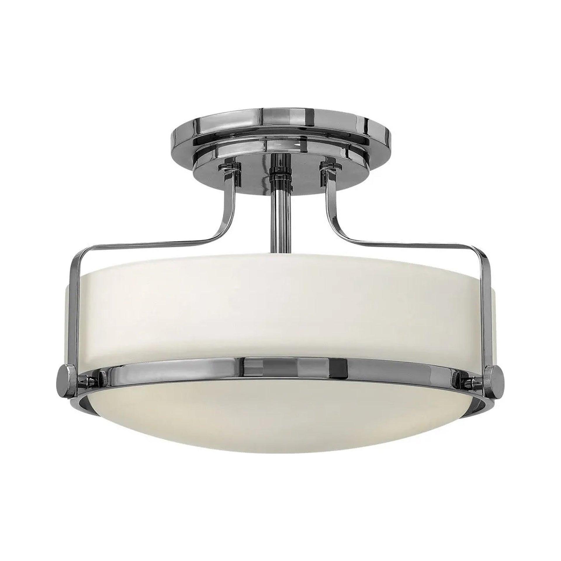 Harper 14.5-in 3-Light Semi-Flush Mount Retro Ceiling Light