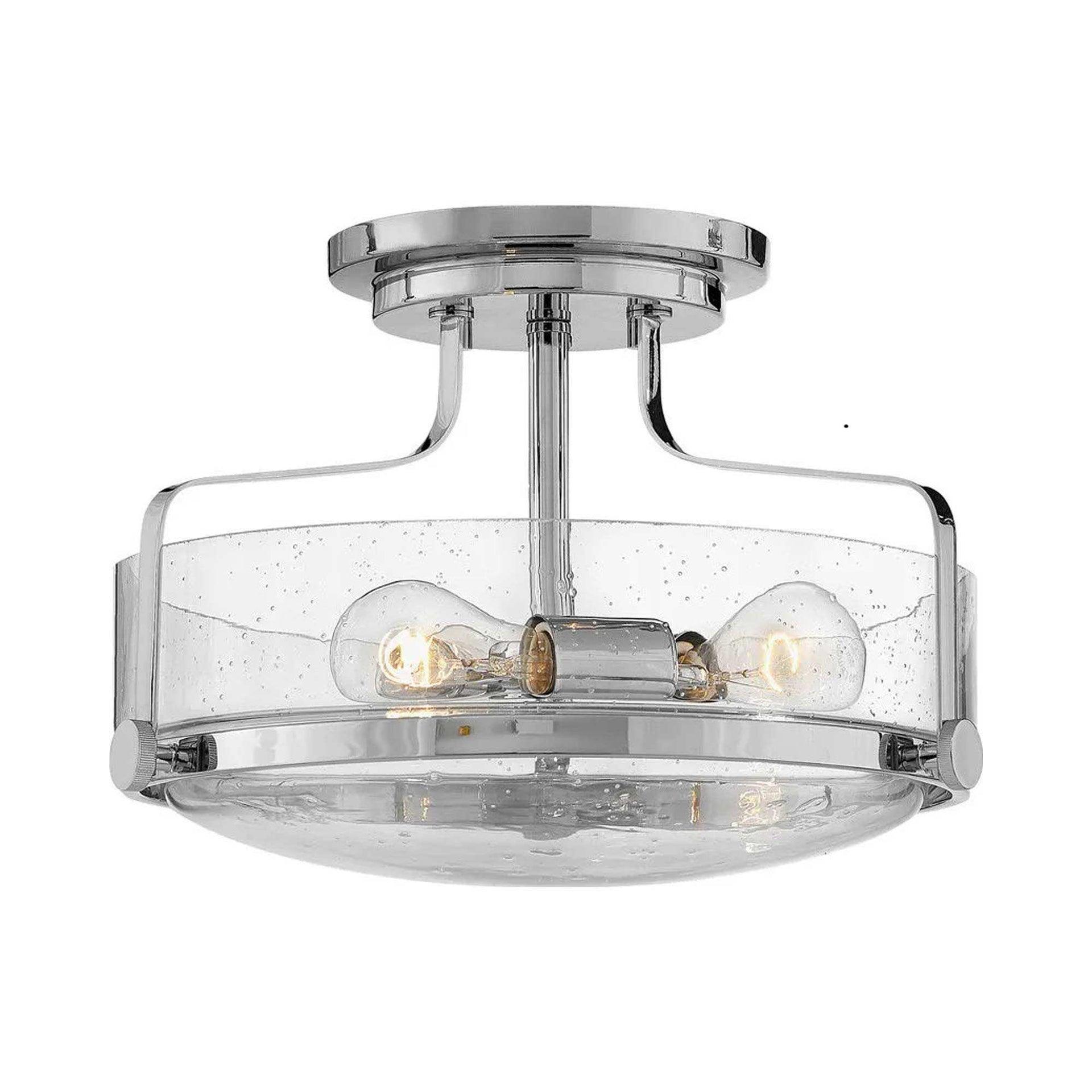 Harper 3-Light Semi-Flush Mount Retro Ceiling Light