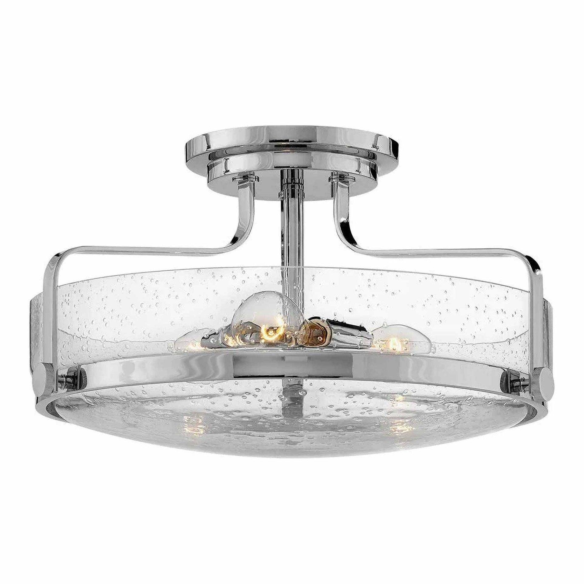 Harper 3-Light Semi-Flush Mount Retro Ceiling Light