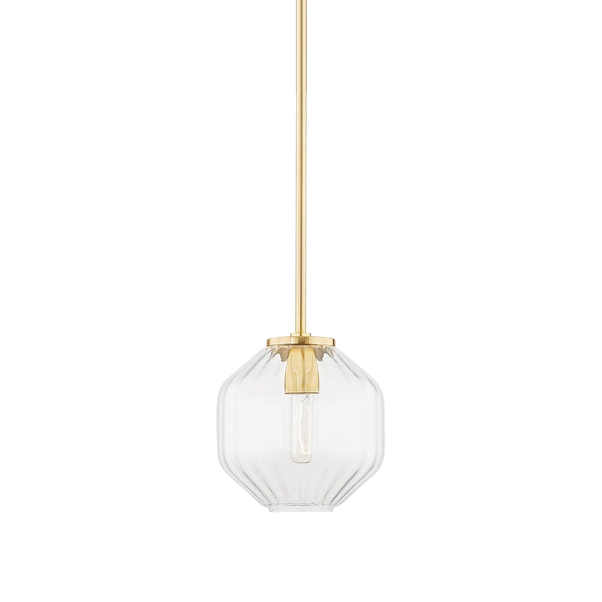 Belle Pendant Light - Antique Brass
