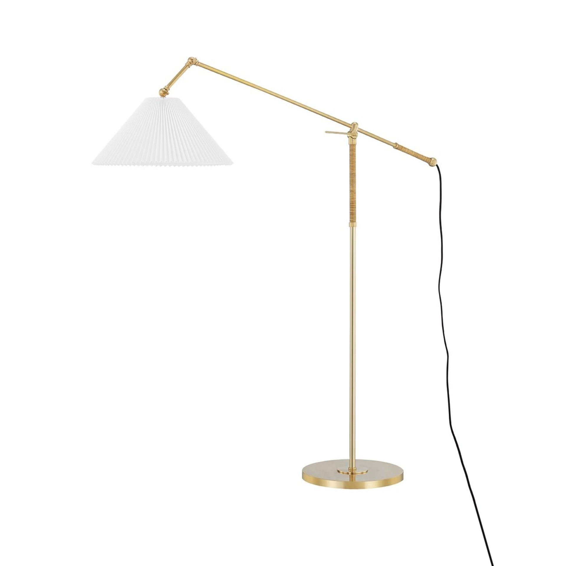 Elyna Floor Lamp - Antique Brass